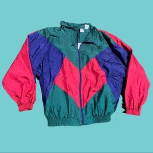 Vintage 90s Color Block Windbreaker